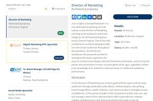 marketing job post